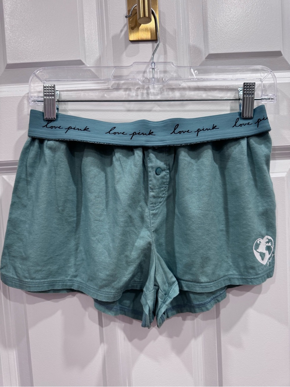 PINK Victoria's Secret Sage Green Sleep Shorts